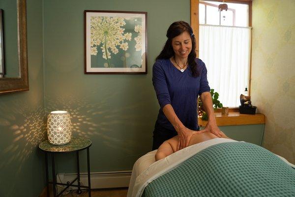 One of our peaceful massage rooms.