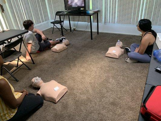 BLS Renewal class in session