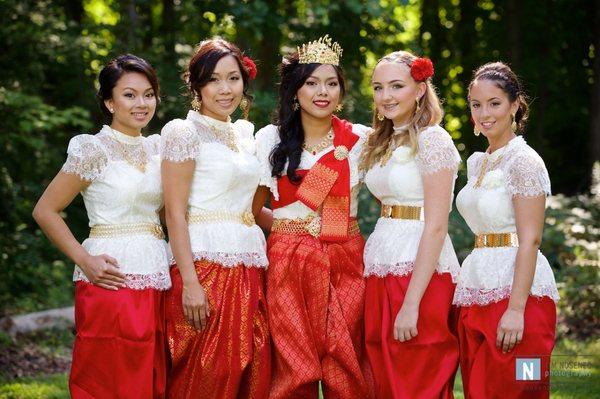 our khmer wedding party hair and makeup