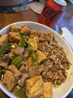 Beef Tofu and Chicken Fried Rice