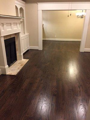 New hardwoods in the living