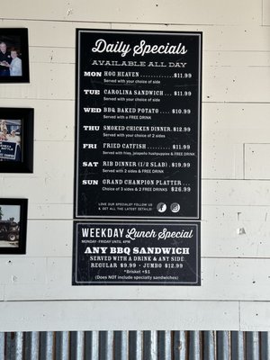 Daily Specials