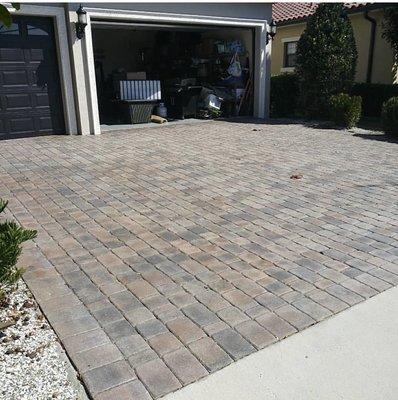 Worn looking pavers