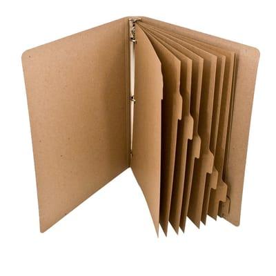 Recycled cardboard tab dividers