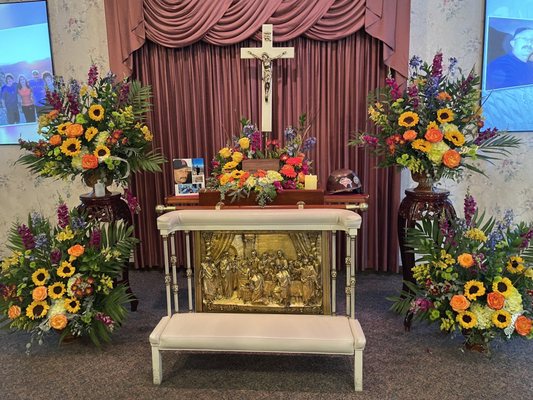 Funeral flowers from Valley Falls Flower Shop