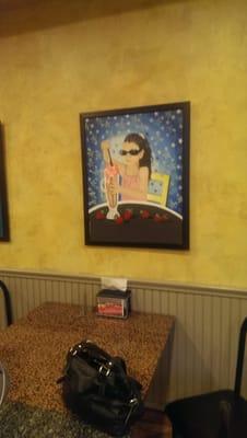 Picture inside the ice cream shop