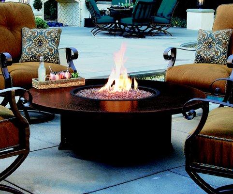 Hammered Copper Fire pits