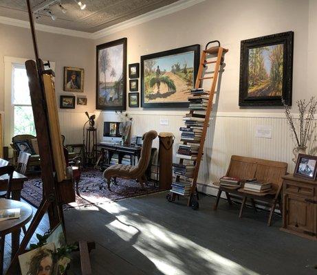 Sun streaking through the 3rd floor studio above The Peoples Antique Store at 28 N union.