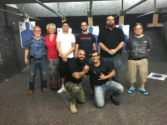 This group sharpened their gun fighting skills