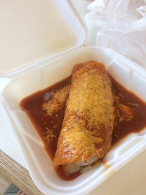 Chili Colorado, enchiladas style