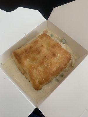 Chicken pot pie biscuit