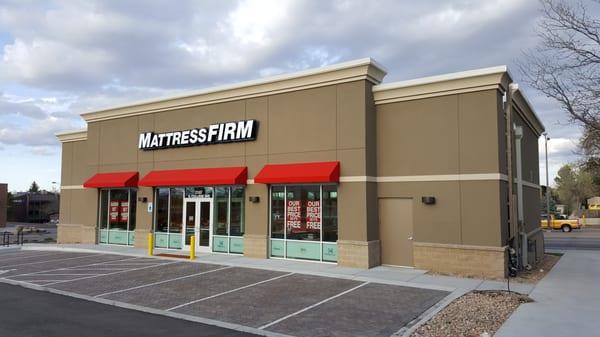 West-side view of Mattress Firm (2107 S College Ave, Fort Collins CO 80525).