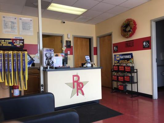 Lobby and front desk.