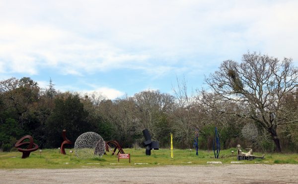 The sculptureWALK's larger sculptures can be found along Jack London Village's north parking lot.