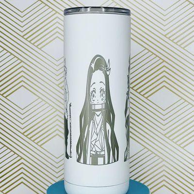 Custom engraved tumbler - Demon Slayer (Nezuko)