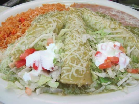 Enchiladas verdes