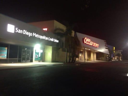 A well lit area for an ATM transaction