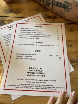 Menu side 2