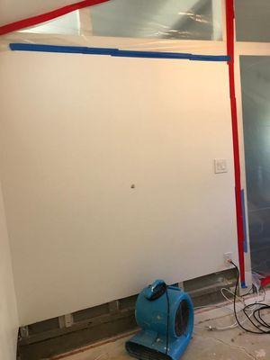 We use a line of blue tape on the walls to protect your paint from peeling off when removing the tape.