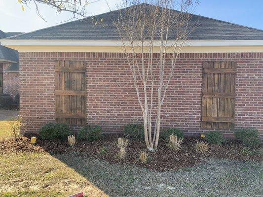 Stained shutters