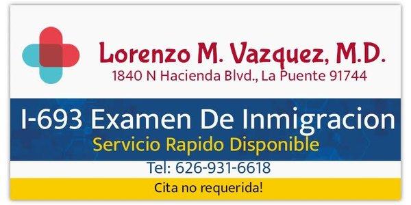 Hacemos examen médico de inmigración