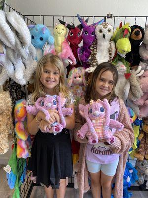 These girls love their new Angel/Stitch characters!