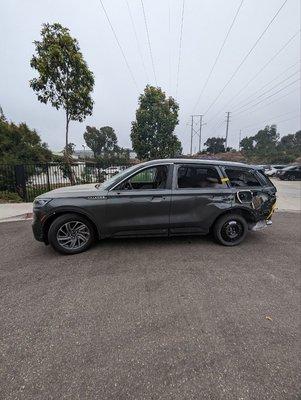 Before repair - Lincoln Aviator