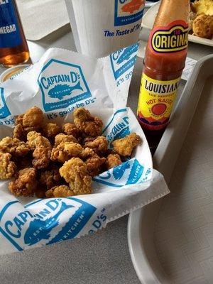 Deep fried oysters