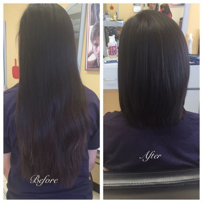 10+ inches cut for donation!