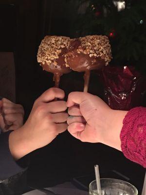 Caramel apples were a nice touch for the kids!