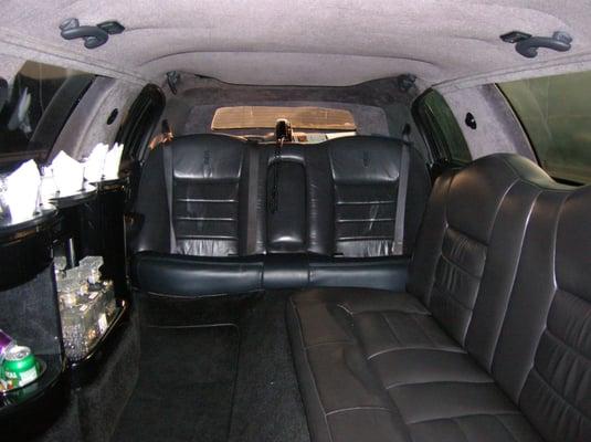 Its a picture inside the Limousine