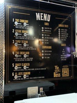 The Real Boss menu.