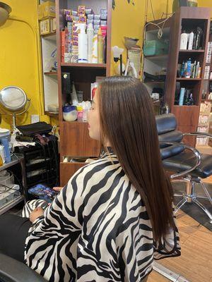 Hair Rebonding/ permanent straightening