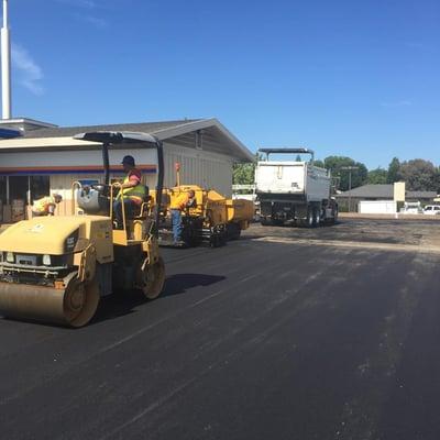 Project paving ARCO in Manteca CA