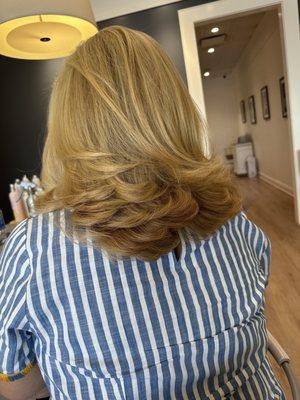 layered Haircut, and Bouncy Blowout