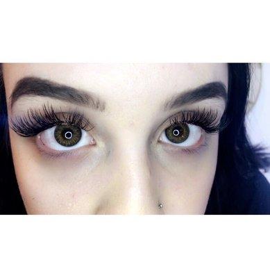 Classic "wispy" with "cat-eye" Eyelash Extension