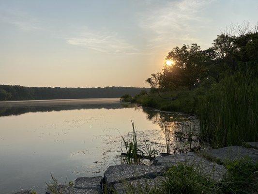 West side of the lake