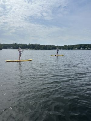 on the lake