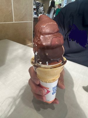 Melted dipped cone