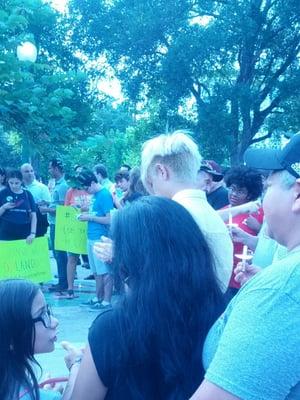 Vigil for The Orlando Nightclub Shooting Victims.