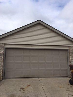 Before - Changed the trim around the Garage