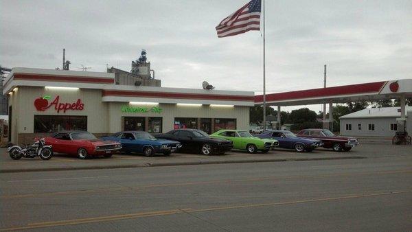 The outside of our store with some of our cars.