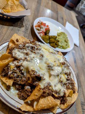 Beef nachos