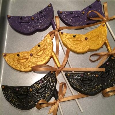 Chocolate Masquerade Masks