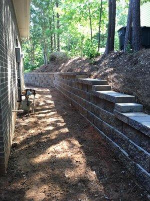 Brick Retaining Wall