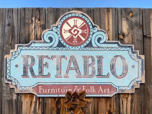 Retablo. Furniture and folk art.