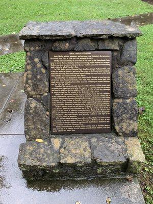 Sign about Governor Issac Shelby.