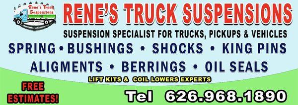 Rene's Truck suspensions