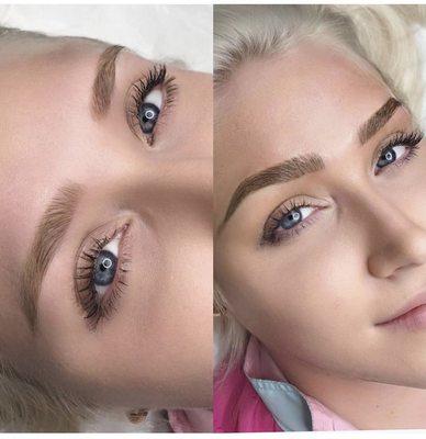 microblading before and after! done by Maya @ microbladeflorida