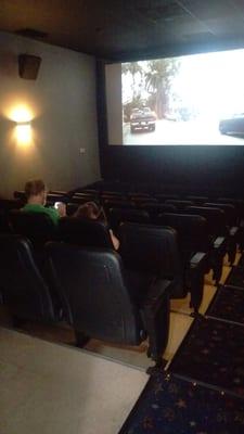 Cozy small town theatre. 1 of 3 screen rooms. LOVE!